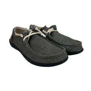 Revitalign Carefree Denim Shoes Womens Size 8.5 Black Slip On Walking Comfort